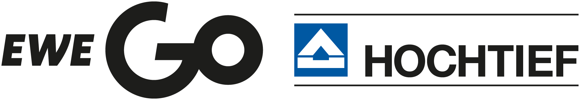 Logos: EWE Go und HOCHTIEF